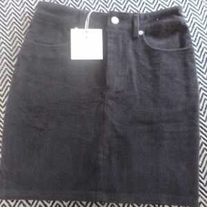 NWT Gray Cordoury Skirt
